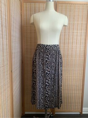 Vintage Koret Animal Print Midi Skirt